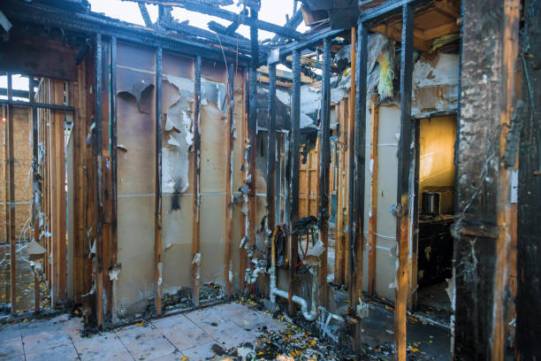 Professional Fire Damage Removal technician working in Bedford, TX